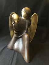 antique / vintage ceramic figurine : Angel protecting child . Beautiful - £161.89 GBP