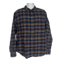 J. Crew Factory Men&#39;s Long Sleeved Plaid Button Down Flannel Shirt Size XL - £21.90 GBP