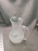 Vintage Imperial Glass Diamond Cut Clear Crystal Carafe Pitcher - £15.67 GBP