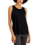 MSRP $25 Id Ideology Tie-Back Tank Top Black Size XS - $12.87