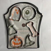 Core Kitchen Halloween Cookie Cutter Set Of 6 Ghost Pumpkin Eyeball 3 to 3.5 in. - £10.64 GBP