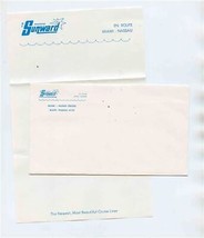 MS Sunward Sheet of Stationery &amp; Envelope NCL Norwegian Caribbean Lines  - £14.08 GBP