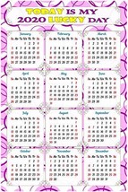 2020 Magnetic Calendar - Calendar Magnets - Today is My Lucky Day - Edit... - £12.45 GBP