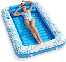 Inflatable Tanning Pool Lounger Float Jasonwell 4 in1 Sun Tan Tub Sunbathing NEW - £40.73 GBP+