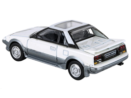 1985 Toyota MR2 MK1 White and Silver Metallic with Sun Roof 1/64 Diecast Model C - £22.52 GBP