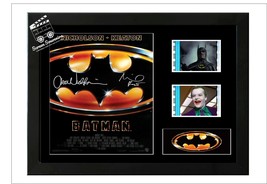 Batman  film cell display Amazing Cast Signed collectable. COA Keaton - $263.60 MXN+