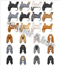 New Afghan Hound Color Varieties Pattern Design Checkbook Cover - £7.79 GBP