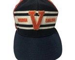 UVA Super Stripe Hat University Of Virginia Cavaliers 80s Vtg - $44.50