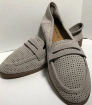 Lucky Brand Grey Perforated Suede  Loafers Size 8.5  New No Box - $33.65
