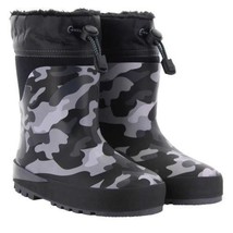 Western Chief Niños &#39; Neopreno Botas, Negro Camuflaje Nuevos sin Caja - $16.74