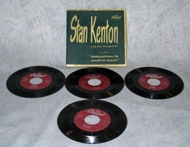 Stan Kenton Orchestra 45RPM 4 Record Box Set Capital Records KDM189 - $9.41