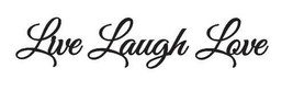 Live Laugh Love #5 Script Wooden Wall Words Wood Wall Decor - £27.61 GBP