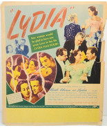 1941 Lydia Movie Poster Cardstock Jumbo Lobby Card Film Noir Merle Obero... - £563.65 GBP