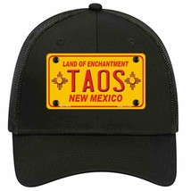 Taos Yellow New Mexico Novelty Black Mesh License Plate Hat - £22.92 GBP