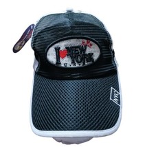 I Love NY Hat Snapback Cap New Black White Mesh Patch Unisex  - £14.15 GBP