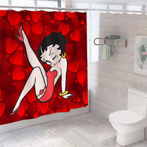 Betty Boop Waterproof Polyester ShowerCurtain Sets Bathtub Decor Curtain Gift70&quot; - £13.39 GBP+