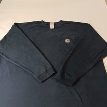 Carhartt K126 NVY Men's Blue Short Sleeve Pocket Workwear T-Shirt Size 2XL image 9