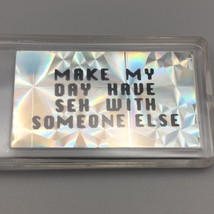 Make My Day Have Sex With Someone Else Keychain Vintage Key Ring Fob 90s... - $14.95