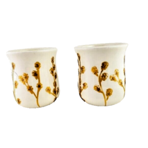 The White Barn Candle Co White With Gold Design Votive - $15.84