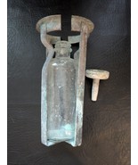 Antique Soda Acid Fire Extinguisher Clear Glass Acid Bottle &amp; Lead Stopper - $48.50