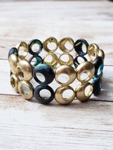 Vintage Stretch Bracelet - Distressed Look/Tarnished? - $12.99