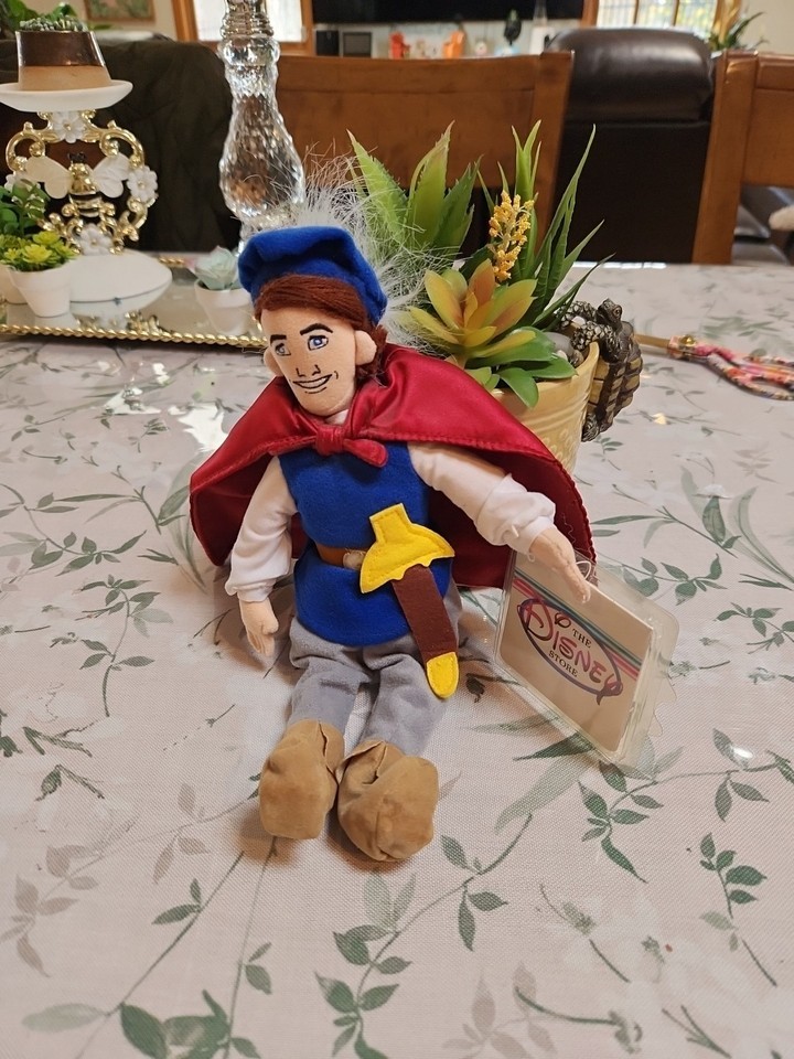 Disney Bean Bag Snow White Prince Plush w/Disney Store Tag - $9.70