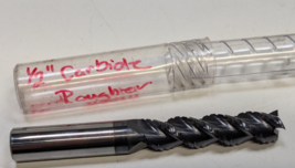 NEW Carbide 3-Flute Rough Roughing End Mill 4&quot; OAL - 1/2&quot; Dia &amp; Shank - ... - $24.74