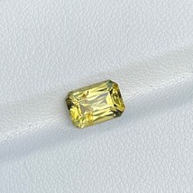 Natural Untreated Yellow Chrysoberyl 1.95 Cts Emerald Cut Loose Gemstone - £211.02 GBP