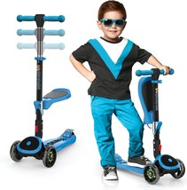 Kick Scooters For Kids Ages 3-5 (Suitable For 2-12 Year Old) Adjustable Height - £49.02 GBP