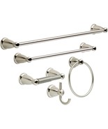 Franklin Brass Kinla (5-Pack) Bathroom Set Satin Nickel 18&quot; And 24&quot; Towe... - £44.37 GBP