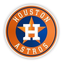 Houston Astros Round (Orange) Decal / Sticker Die cut - $3.95+
