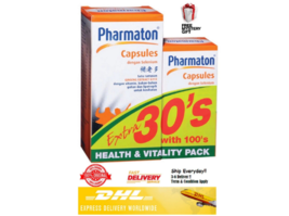 100&#39;s + 30&#39;s Pharmaton Capsules Concentrated Extract Vitamins and Mineral - $87.90