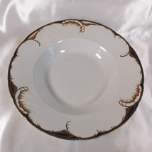 Booths White Serving Bowl with Blue and Gold Trim # 22470 - $31.63