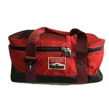 Marlboro Unlimited Gear Insulated Bag Cooler Red Collapsible Zip 1990 Vintage - £25.44 GBP