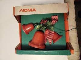 Vintage Noma &quot;Twinkling&quot; 3 Bell Cluster in Box 2164 Working Christmas De... - $43.33