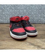 Nike Court Borough Mid 2 Sneakers Size 10C Red And Black Toddler/infant ... - $30.68