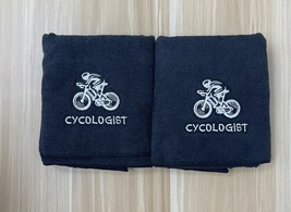 Cycologist set of 2 Embroidered Microfiber Towel - £7.85 GBP