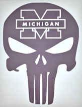 Michigan Punisher Die-Cut Vinyl Indoor Outdoor Car Window Decal - £4.13 GBP