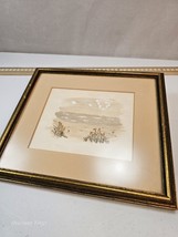 VTG Small Watercolor Signed Helen 1978 Framed Matted 9&quot; x  9&quot; - £39.15 GBP