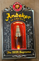 Pabst Andeker Beer Supreme Sign Lighted Vtg 18x10 Wall Bar Room Tavern B... - $64.17