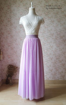 Floor Length Tulle Maxi Skirt Wedding Bridesmaid Custom Plus Size Tulle Skirts image 6