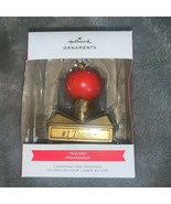 Hallmark #1 Teacher Apple Trophy Christmas Tree Holiday Ornament New - $18.00