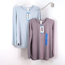 New 2pc Matty M Women&#39;s L Solid Soft Stretch Casual Tunic Pullover Sweaters - £22.03 GBP