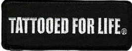 Tattooed For Life Motorcycle Funny New Motorcycle Biker Vest Patch! PAT-3032 - £5.63 GBP