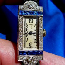 ORIGINAL Art Deco Raymond YARD Antique Diamond Sapphire Platinum Gatby e... - $104,025.00
