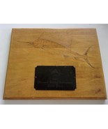Vintage 1987 Stuart Sailfish Club Trophy - hand carved sailfish plaque-s... - $173.25