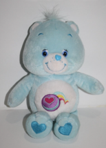 Care Bears Play A Lot Bear 10” Light Blue Plush Heart Ball Stuffed Animal 2005 - £33.66 GBP