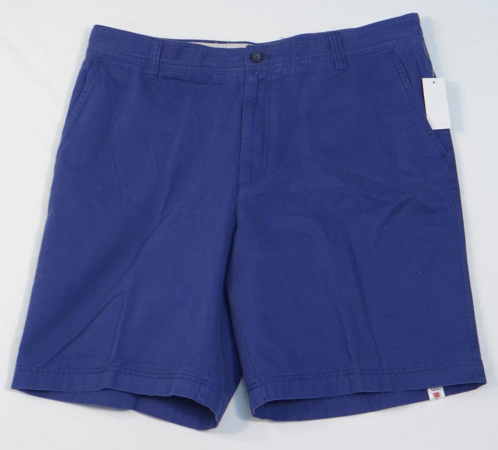 Izod Saltwater Blue Flat Front Casual Shorts Men&#39;s NWT - $36.74