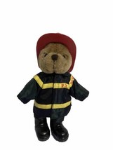 Vintage 1999 New York Fire Department Fireman Bear With Tag 8” J.Fan - £14.77 GBP