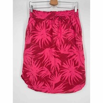 Gap Straight Skirt Sz S Pink Floral Print Linen/Cotton Blend - £17.23 GBP